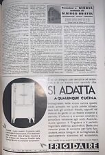 FRIGIDAIRE Frigo L’ILLUSTRAZIONE ITALIANA year 1931 ADVERTISING 38 cm