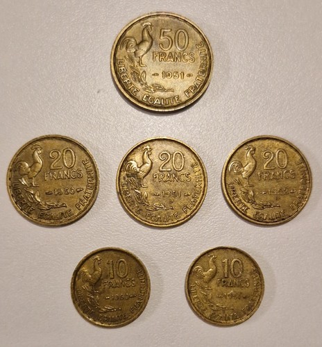 Lot 6 pièces - 🪙, de