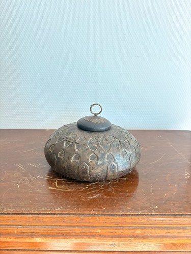 Ancien boite betel chaux tabac - chaux,