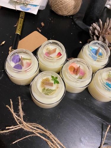 Lot pots verre avec - pots,