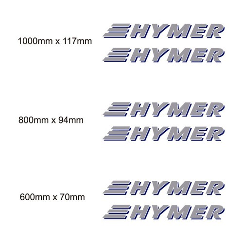 Set autocollants hymer - autocollants,