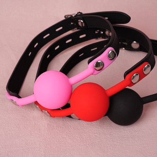 Silicone gag balle bouche - de,