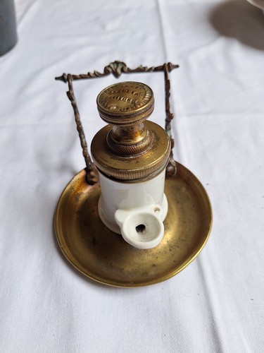 Ancien encrier bronze - encrier,