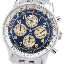 BREITLING Navitimer A33030 Chronograph Navy Dial Automatic Men's Watch_902803