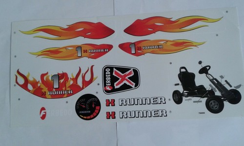 Planche autocollants kart - planche,