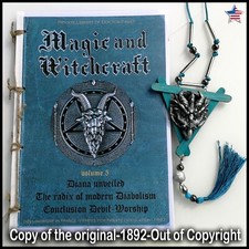 Antique Book Black Magic Occult Esoteric Witchcraft Occultism Freemasonry Devil