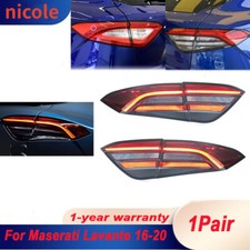 Pair Taillight Assembly LED Light Guide Driving Brake Light for Maserati Lavante