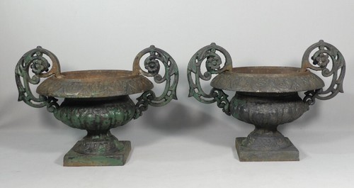 Pair cast iron garden - of,