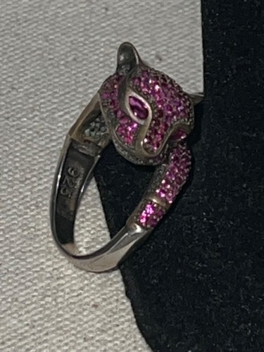 Sterling silver panther ring - sterling,