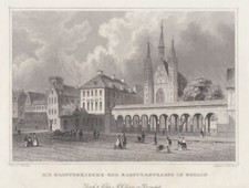 Berlin Eglise Monastère Original Table en Acier Court 1848