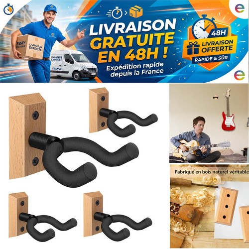 Support guitare mural - support,
