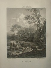 LIF 098 CHISEL 19th century LE BOCAGE (pastoral) by K. DUJARDIN