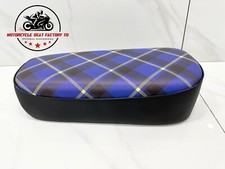 Siège moto Honda Monkey Z50M To Nos Classic Z50 M bleu reproduction tartan.