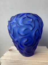 Grand Vase Art deco Bleu