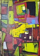 peinture huile/ toile/châssis
