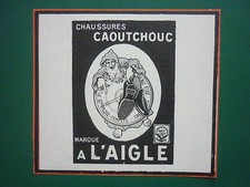 11/1925 PUB SHOES RUBBER A L'AIGLE SHOES ORIGINAL FRENCH AD