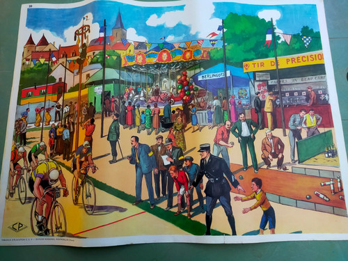 Ancienne affiche scolaire