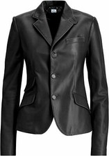 Manteau de créateur en cuir