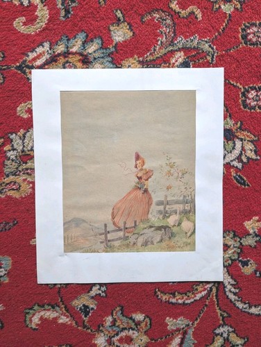 Aquarelle originale jeune - aquarelle,