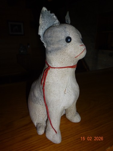 Ancienne peluche chat - peluche,