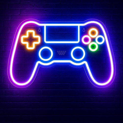 Enseigne néon led manette jeu - néon,