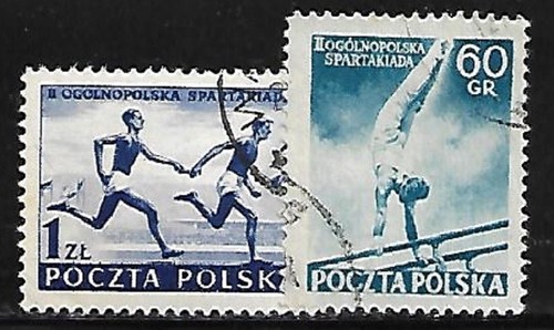 Pologne 1954 yvert - yvert, 757/58