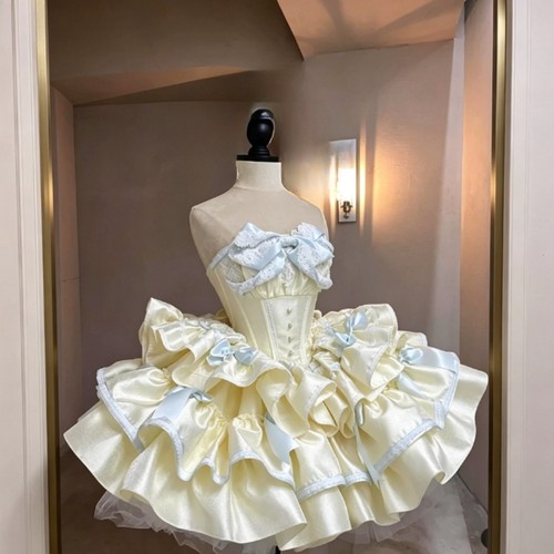 Yellow sweet lolita dresses - yellow,