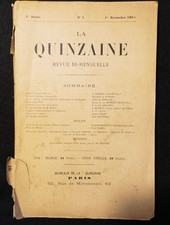 Ancien Journal LA QUINZAINE
