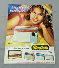 OLD ADVERT CLIPPING ADVERTISING AD 260419 / RADIOLA RADIO TRANSISTOR SOON