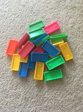 Dominoes de rechange pour jeu Domino Express X 24 couleurs mixtes