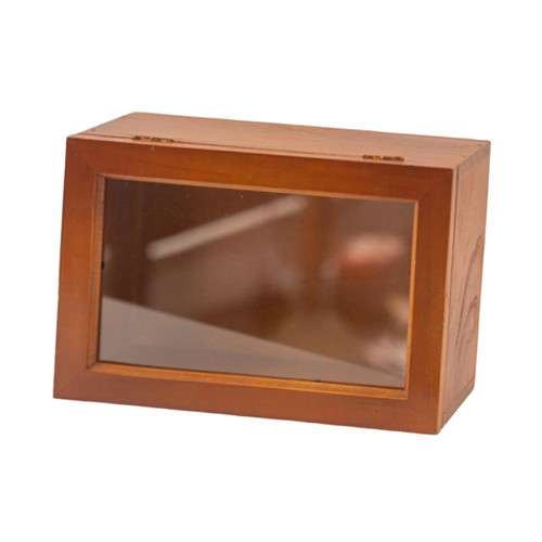 Mini vitrine bois avec - mini,