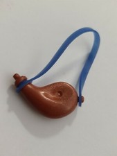 PLAYMOBIL gourde marron et lanière bleue cuir western soldat cowboy