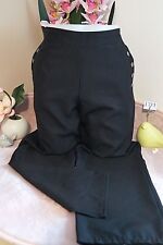 Vêtement occasion femme : Pantalon noir " Blanche Porte " - T : 40 *