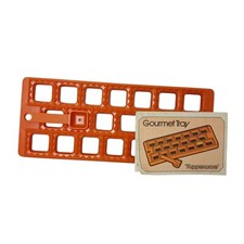 Tupperware Gourmet Tray Ravioli Pierogi Dumpling Maker Orange 1663-1 VINTAGE