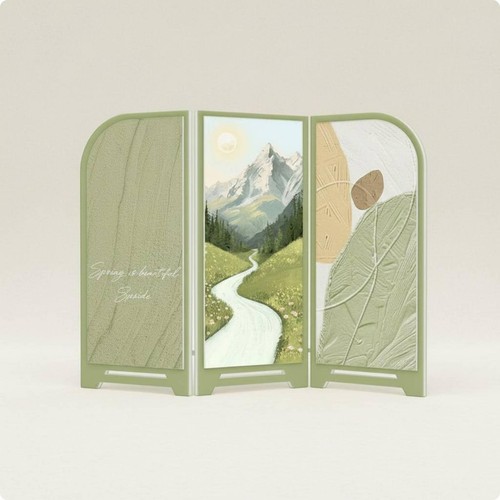 Paravent pliable paysage - paravent,
