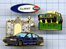 Lot de 3 PIN'S NISSAN / logo