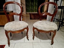 2 chaises Louis Philippe noyer