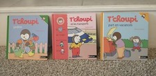 Set Of 3 T'choupi Hardback Books: Jardine, et les Transports, part en Vacances