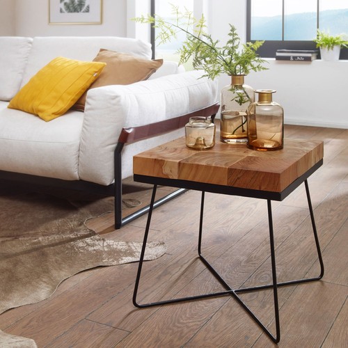 Finebuy table appoint bois - d'appoint,