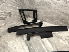 BMW E46 CONVERTIBLE INTERIOR TRIMS SET CARBON LEATHER RED STITCHING RHD