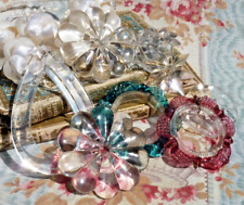 ANTIQUE GLASS CHANDELIER TASSELS LOT from VENICE and others