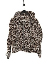 Veronica Beard Leopard Print Windbreaker Utility Jacket - MEDIUM