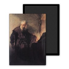 Saint Paul écrivant à sa table de travail - Rembrandt - Magnet Frigo 54x78mm