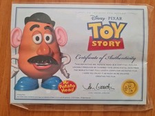 Disney Pixar Toy Story Certificate of Authenticity Mr Potato Head Playskool...