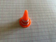 PLAYMOBIL ORANGE SIGNAGE CONE STICKER WHITE AND ORANGE STRIPE