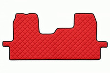 Tapis de sol pleine surface rouge matelassé éco-cuir pour camion Ford Transit...