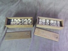 Lot of 2 Antique DOMINO GAMES.