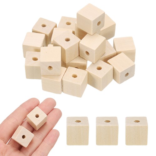 20pcs cubes bois - cubes, 0.6
