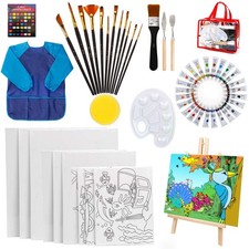 Set of 55 Acrylic Paint Chassis & Paints - Paint Kit...