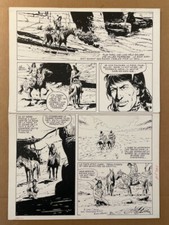 Kline - Loup Noir (PIF) - Planche originale signée et dédicacée - TBE